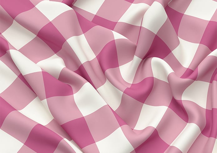 Gingham, Cosmos - Roman Blind - Image 4